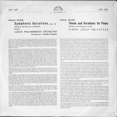 AntonÃ­n DvoÅ™Ã¡k, Czech Philharmonic Orchestra, The, Josef PÃ¡lenÃ­Äek - Symphonic Variations, Op. 78 / Theme And Variations For Piano (Vinyl) Image