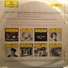 Johannes Brahms, Trio Santoliquido, Bruno Giuranna - Klavier-Quartett g-Moll Op. 25 (Vinyl) Image