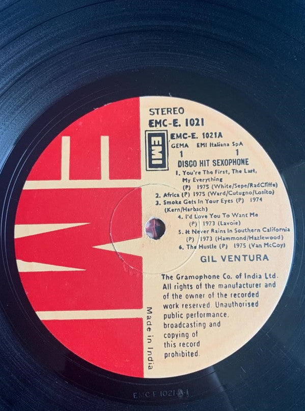 Gil Ventura - Disco Hit Saxophon (Vinyl) Image