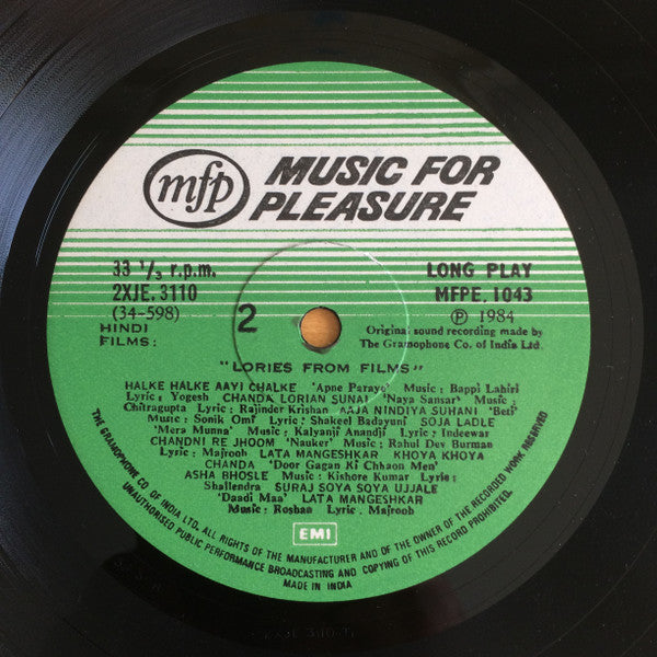 Various - Lories From Films (Vinyl) Image