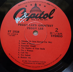 Peggy Lee - Peggy Lee'S Greatest! (Vinyl)