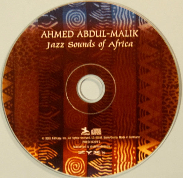 Ahmed Abdul-Malik - Jazz Sounds Of Africa (CD) Image