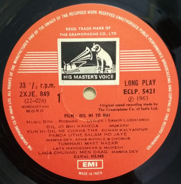 Roshan (2) - Dil Hi To Hai (Vinyl) Image