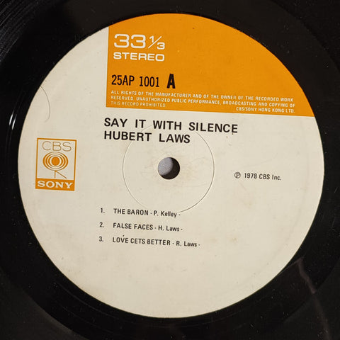 Hubert Laws - Say It With Silence (Vinyl)