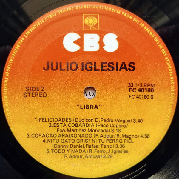 Julio Iglesias - Libra (Vinyl) Image