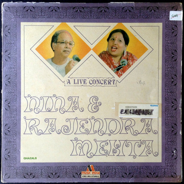 Nina & Rajendra Mehta - A Live Concert (Vinyl) Image