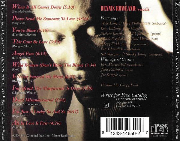 Dennis Rowland - Rhyme. Rhythm, & Reason (CD)