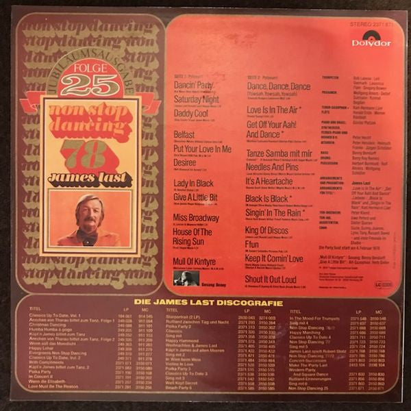 James Last - Non Stop Dancing 78 (Vinyl) Image
