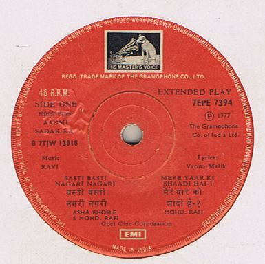 Ravi - Aadmi Sadak Ka (45-RPM)