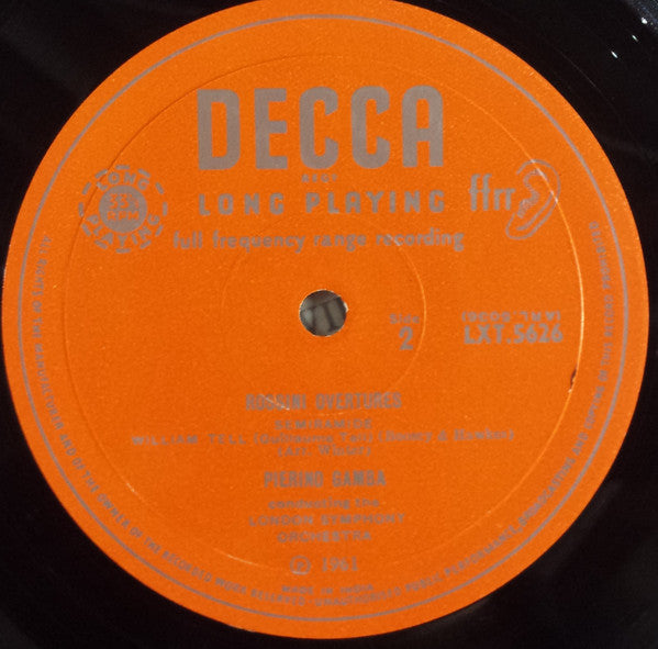 Gioacchino Rossini - London Symphony Orchestra, The / Pierino Gamba - Rossini Overtures (Vinyl) Image