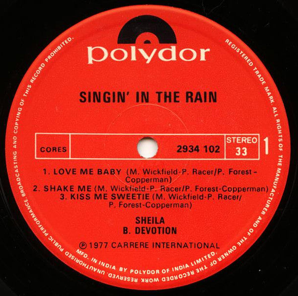 Sheila & B. Devotion - Singin' In The Rain (Vinyl) Image