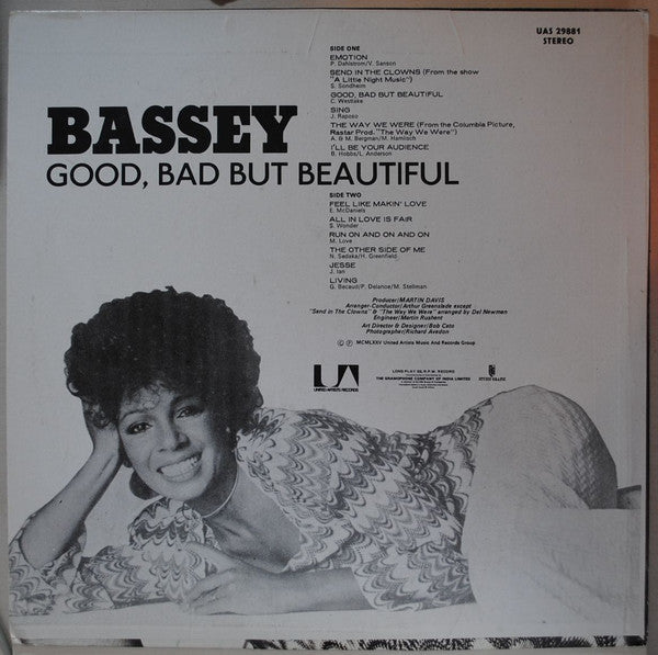 Shirley Bassey - Good, Bad But Beautiful (Vinyl)