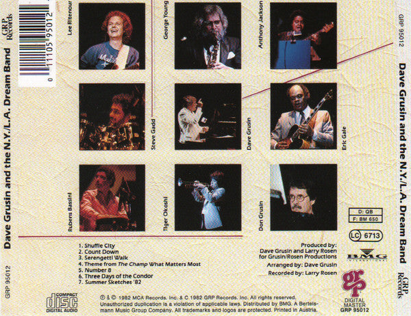 Dave Grusin And NY-LA Dream Band, The - Dave Grusin And The N.Y. / L.A. Dream Band (CD) Image