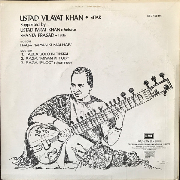 Vilayat Khan - Classical Music Of India (Vinyl) Image