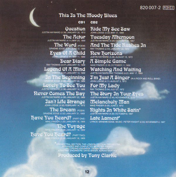 Moody Blues, The - This Is The Moody Blues (CD) (2 CD) Image