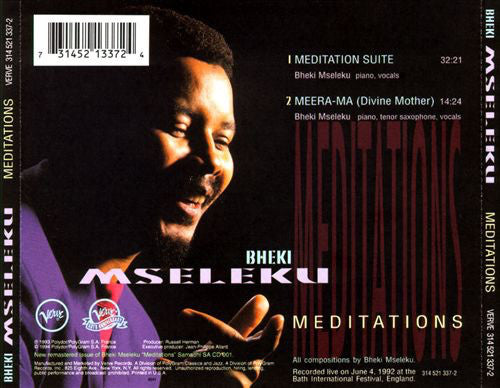 Bheki Mseleku - Meditations (CD) Image