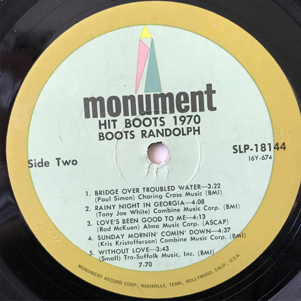 Boots Randolph - Hit Boots (Vinyl) Image