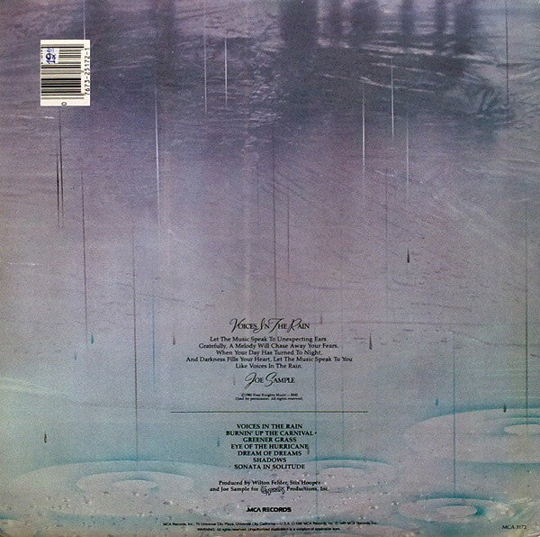 Joe Sample - Voices In The Rain (Vinyl) Image