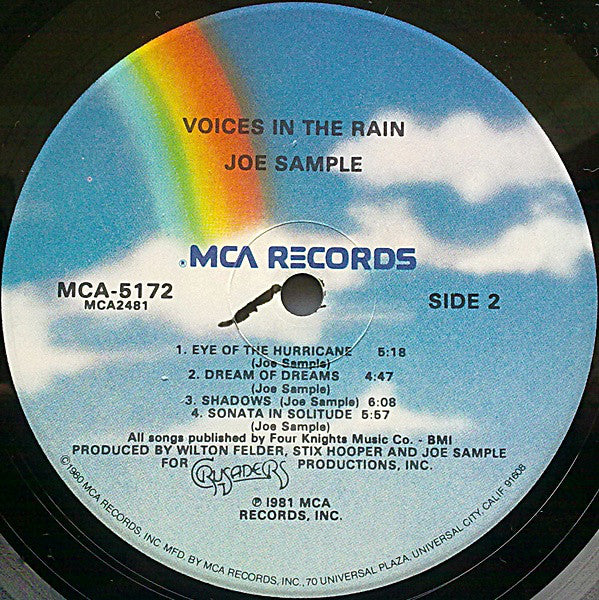 Joe Sample - Voices In The Rain (Vinyl) Image