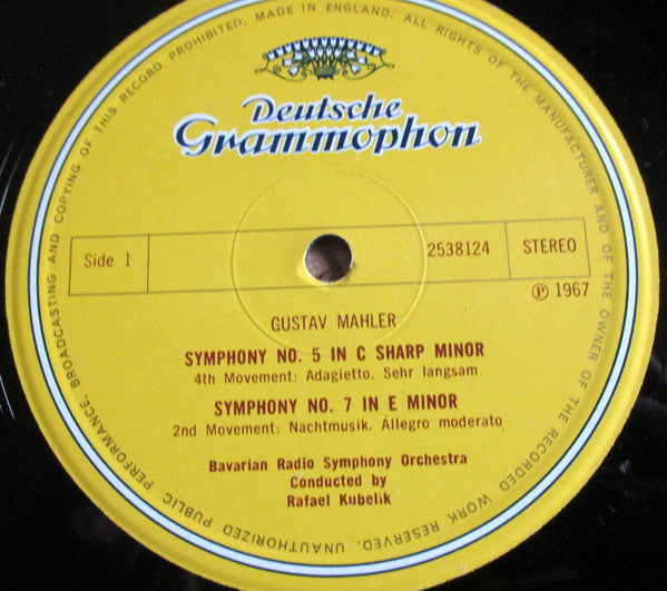 Gustav Mahler - Symphonie-Orchester Des Bayerischen Rundfunks, Rafael Kubelik - Death In Venice (Vinyl) Image