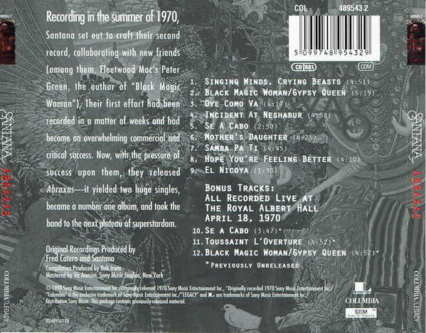 Santana - Abraxas (CD) Image