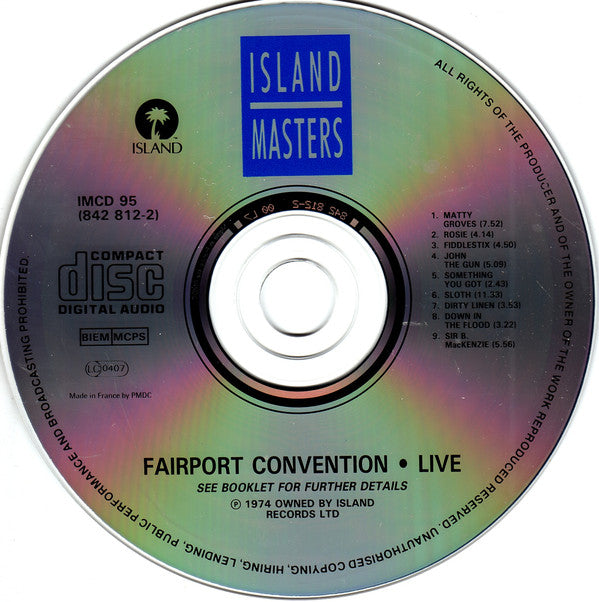 Fairport Convention - Fairport Live Convention â€Ž (CD) Image