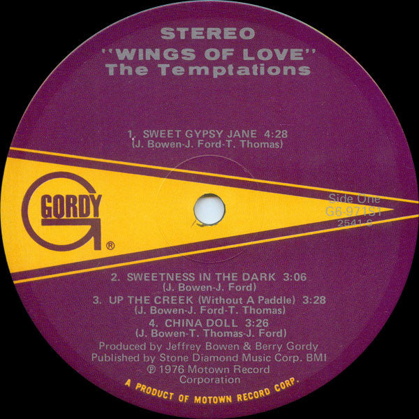 Temptations, The - Wings Of Love (Vinyl) Image