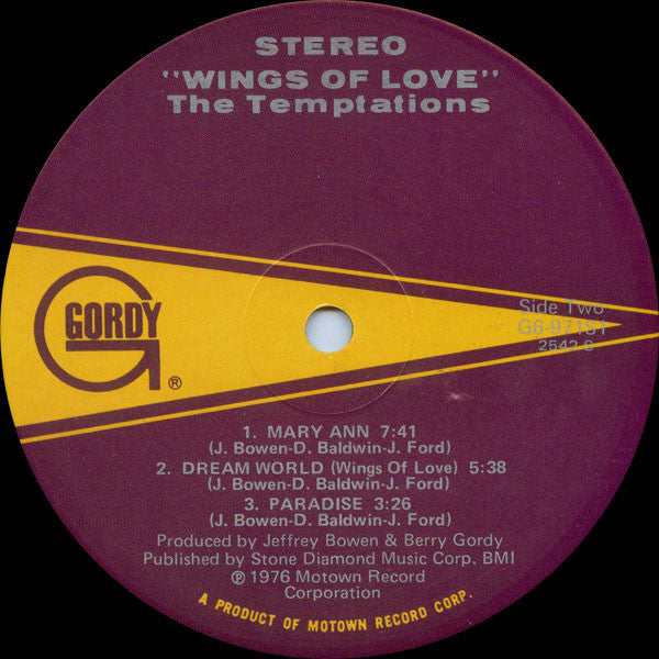Temptations, The - Wings Of Love (Vinyl) Image