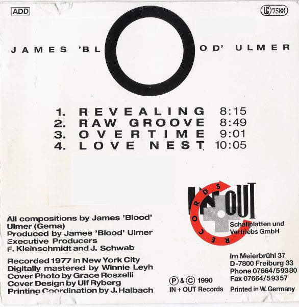 James Blood Ulmer - Revealing (CD) Image