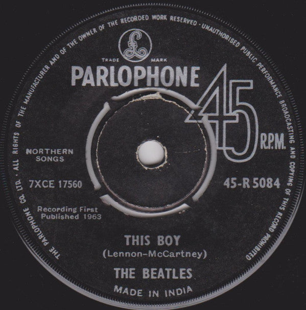 Beatles, The - I Want To Hold Your Hand (45-RPM) Image
