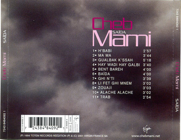 Cheb Mami - SaÃ¯da (CD) Image