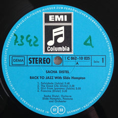 Sacha Distel With Slide Hampton - Back To Jazz (Vinyl) Image