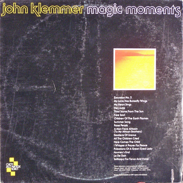 John Klemmer - Magic Moments (Vinyl) (2 LP) Image