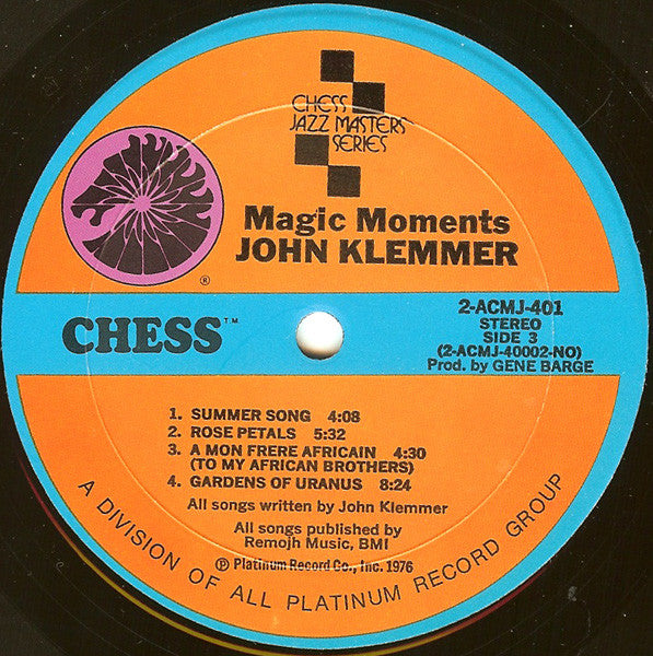 John Klemmer - Magic Moments (Vinyl) (2 LP) Image
