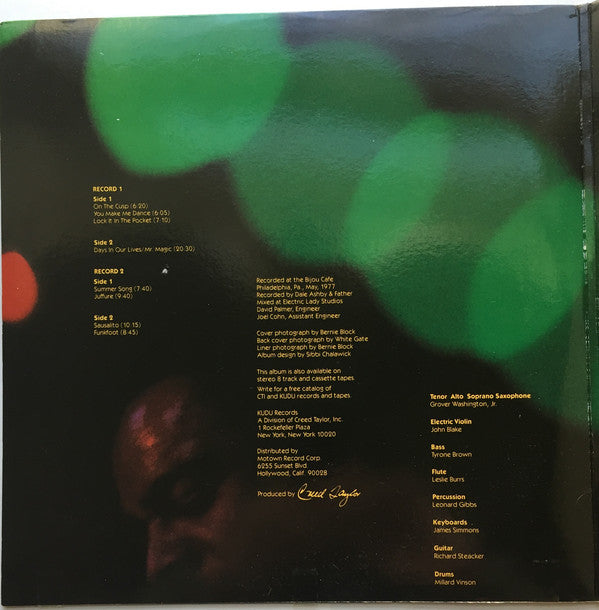 Grover Washington, Jr. - Live At The Bijou (Vinyl) (2 LP) Image