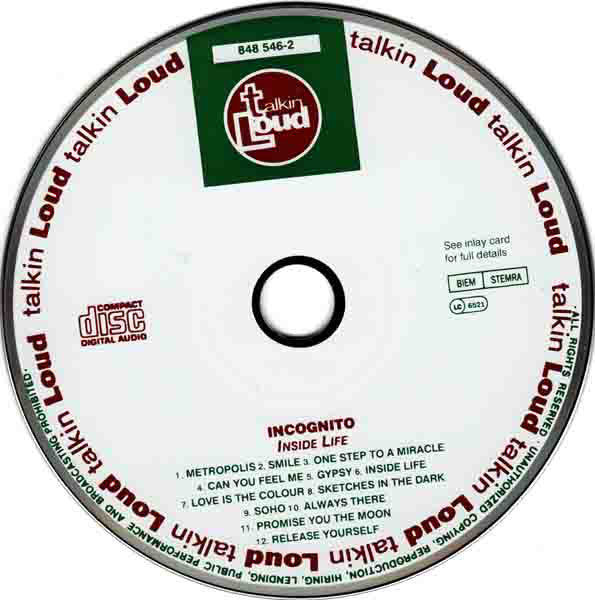 Incognito - Inside Life (CD) Image