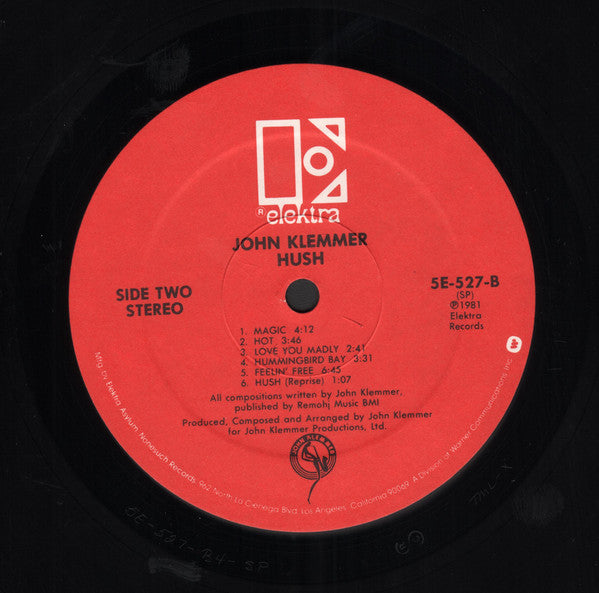 John Klemmer - Hush (Vinyl) Image