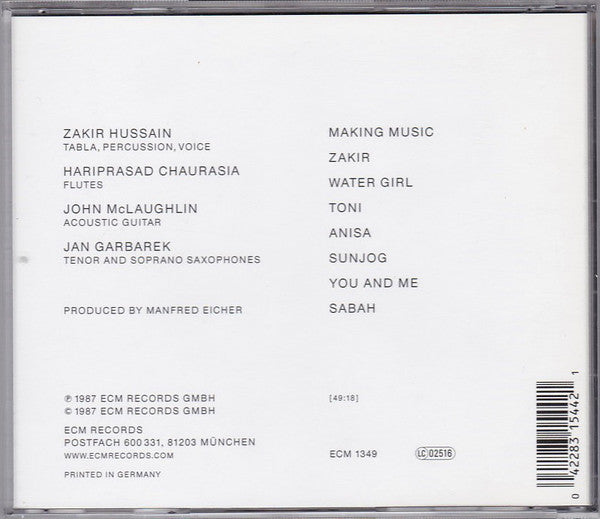 Zakir Hussain - Making Music (CD) Image