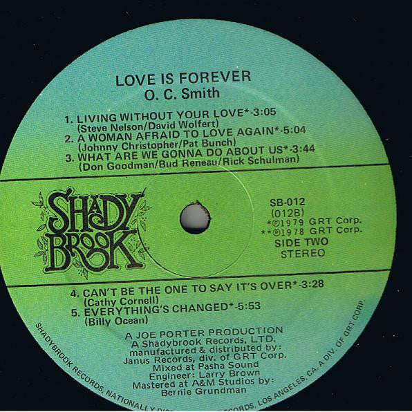 OC Smith - Love Is Forever (Vinyl) Image