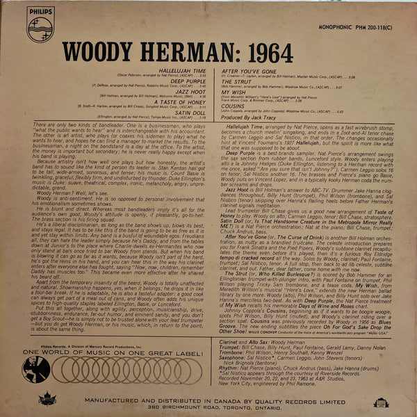 Woody Herman - Woody Herman: 1964 (Vinyl) Image