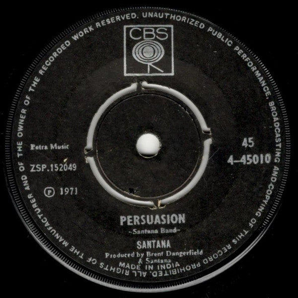 Santana - Jingo / Persuasion (45-RPM) Image