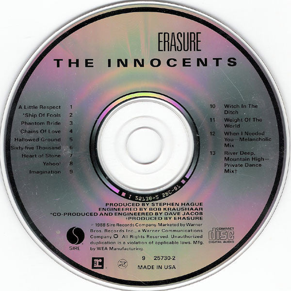 Erasure - The Innocents (CD) Image