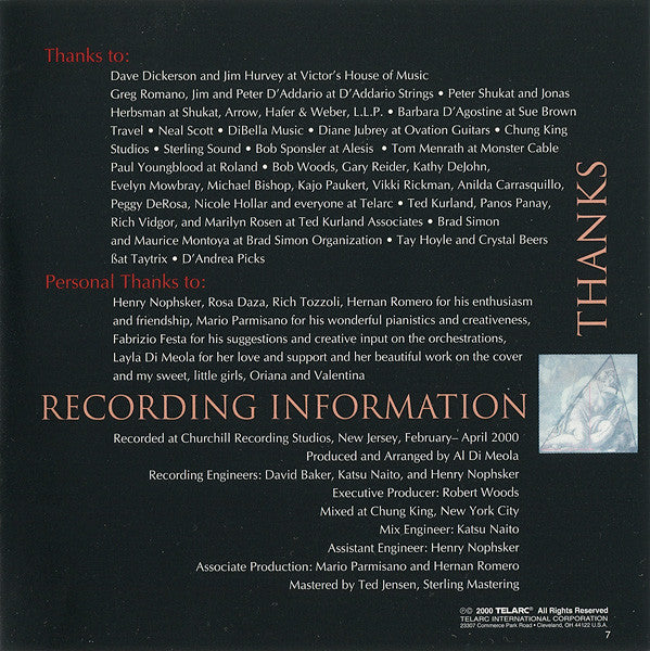 Al Di Meola, World Sinfonia - The Grande Passion (CD) Image