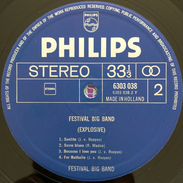 Festival Big Band - Explosive! (Vinyl) Image