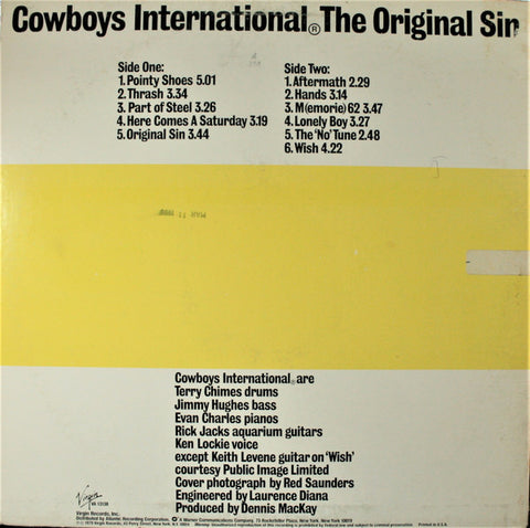 Cowboys International - The Original Sin (Vinyl) Image