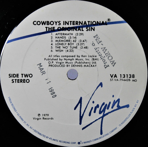 Cowboys International - The Original Sin (Vinyl) Image