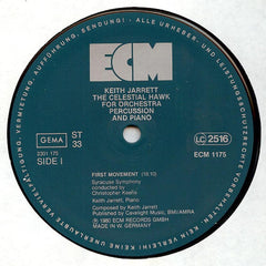 Keith Jarrett - The Celestial Hawk - For Orchestra, Percussion And Piano (Vinyl) Image