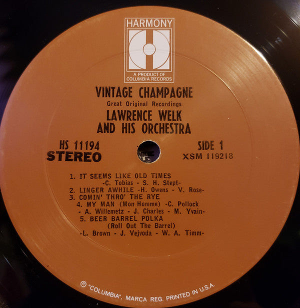 Lawrence Welk And His Orchestra - Vintage Champagne "Great Original Recordings" (Vinyl) Image