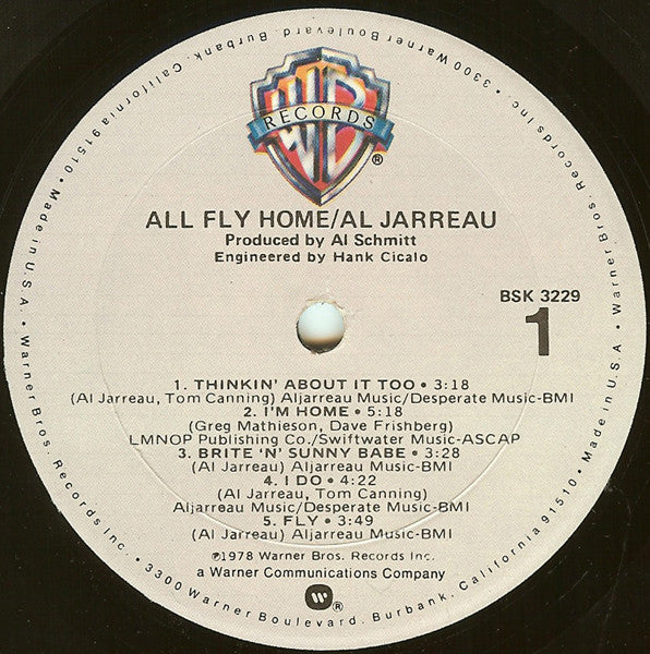 Al Jarreau - All Fly Home (Vinyl) Image