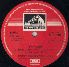 Pandit Shiv Kumar Sharma - Santoor (Vinyl) Image